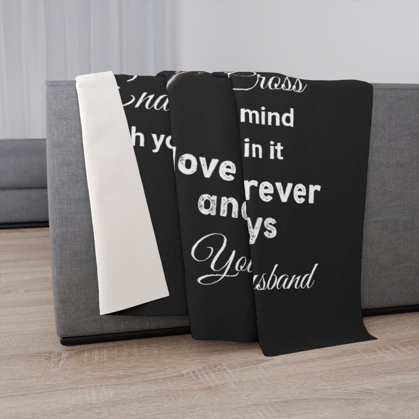 To My Wife I Know The Distance Personalized Sherpa Blanket 50" x 60"