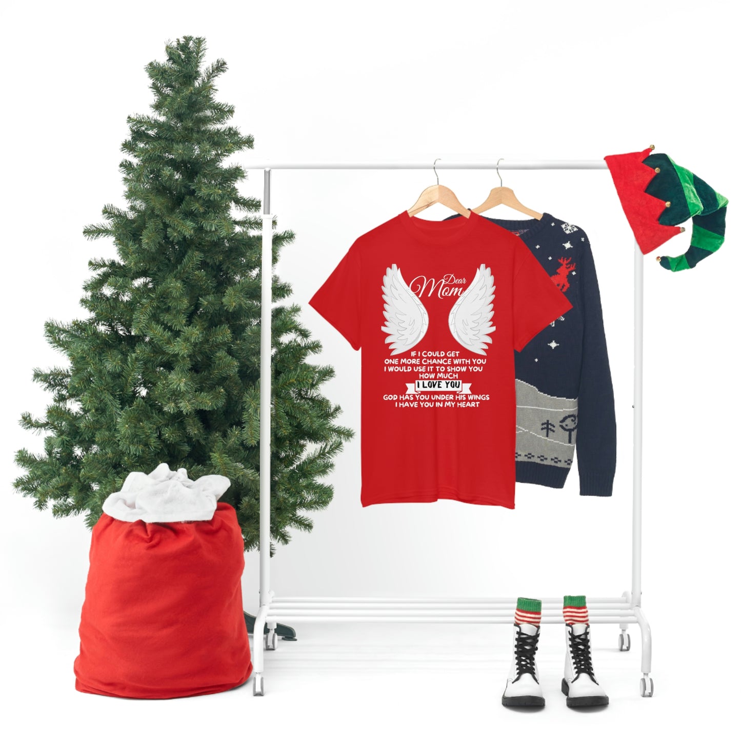 Dear Mom If I Could Get One More Chance Unisex Heavy Cotton Tee
