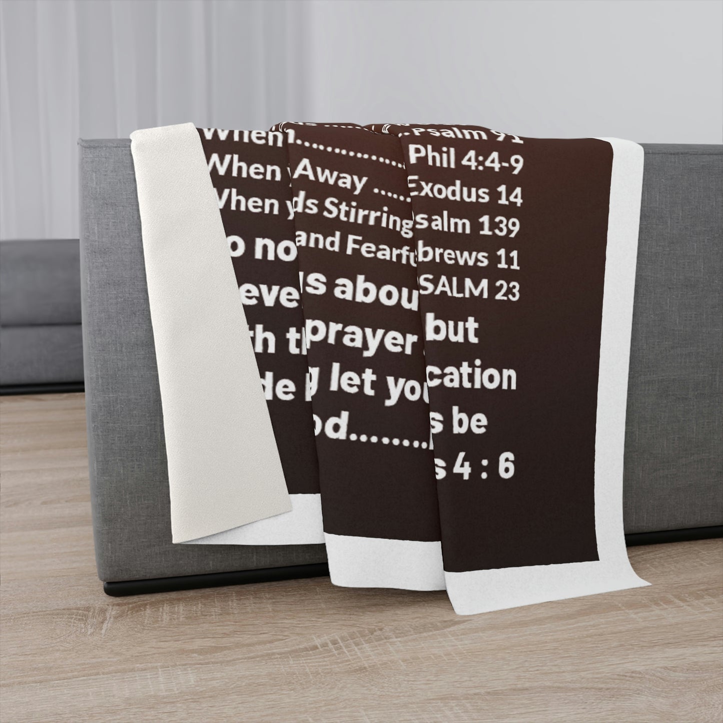 The Best Bible Emergency Numbers Sherpa Blanket