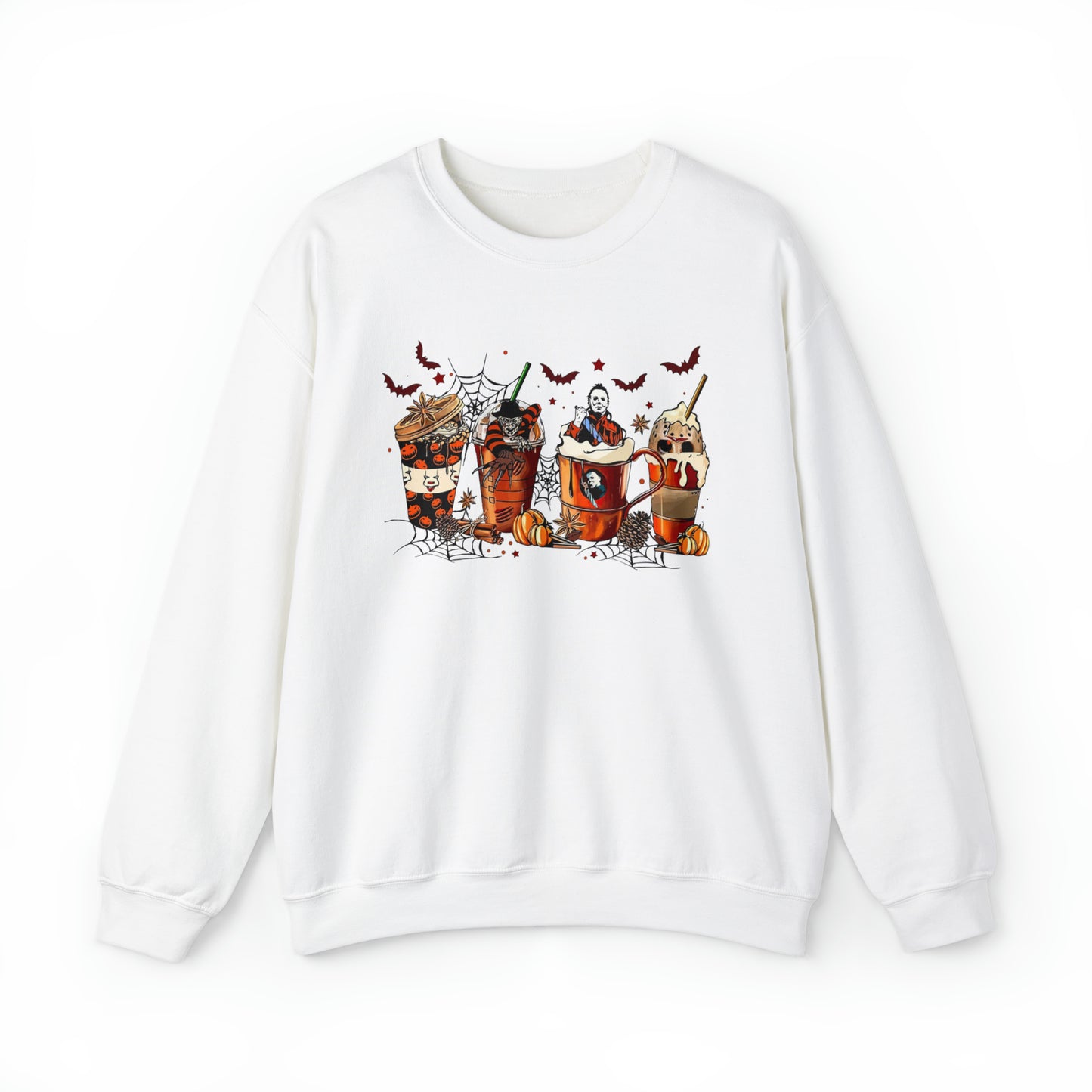 Halloween Coffee Lover Sweatshirt Unisex Heavy Blend™ Crewneck Sweatshirt