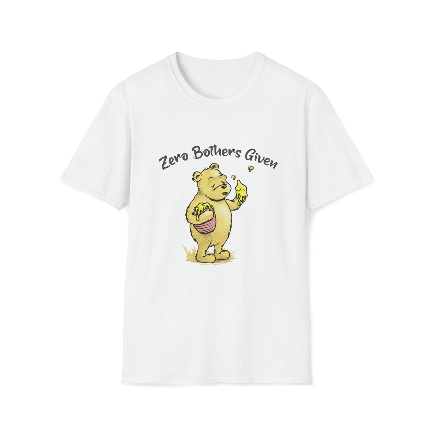 Zero Bothers Given Unisex Softstyle T-Shirt