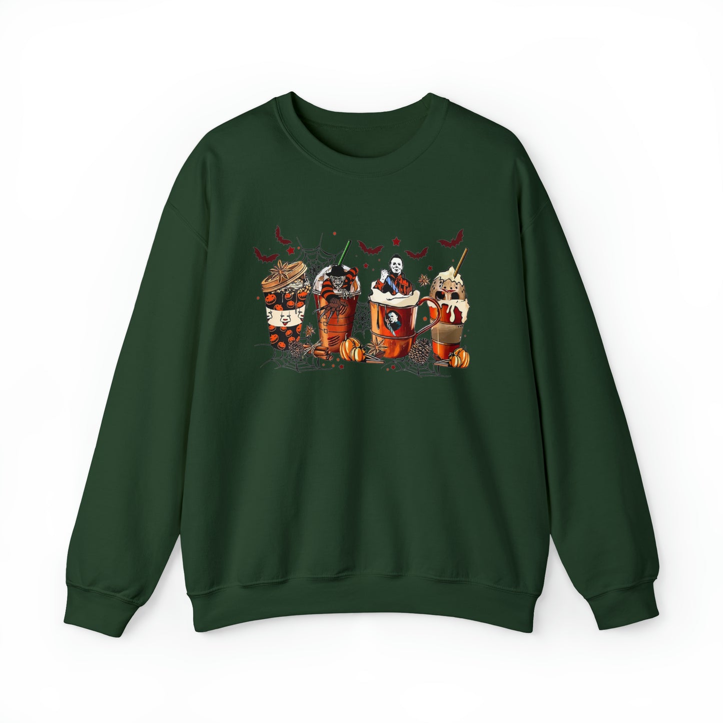 Halloween Coffee Lover Sweatshirt Unisex Heavy Blend™ Crewneck Sweatshirt