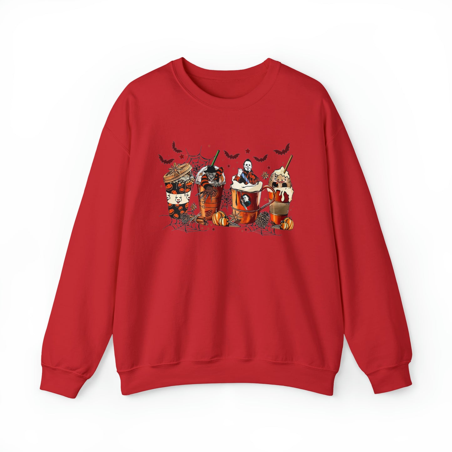 Halloween Coffee Lover Sweatshirt Unisex Heavy Blend™ Crewneck Sweatshirt
