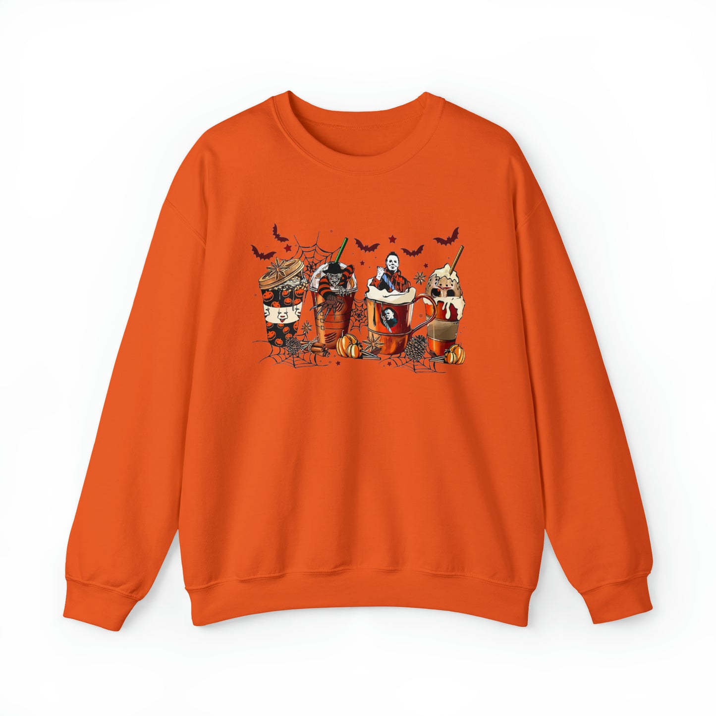 Halloween Coffee Lover Sweatshirt Unisex Heavy Blend™ Crewneck Sweatshirt