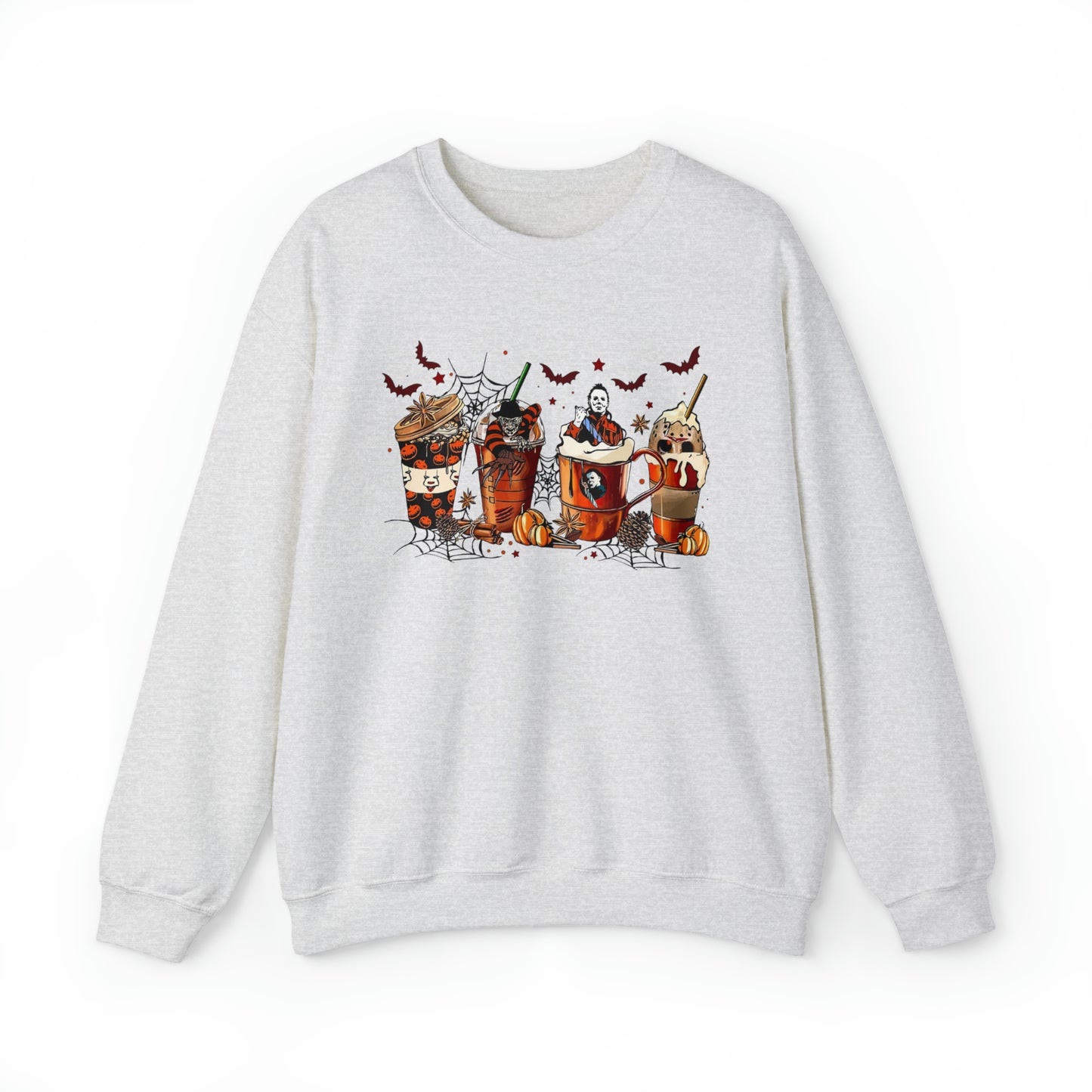 Halloween Coffee Lover Sweatshirt Unisex Heavy Blend™ Crewneck Sweatshirt