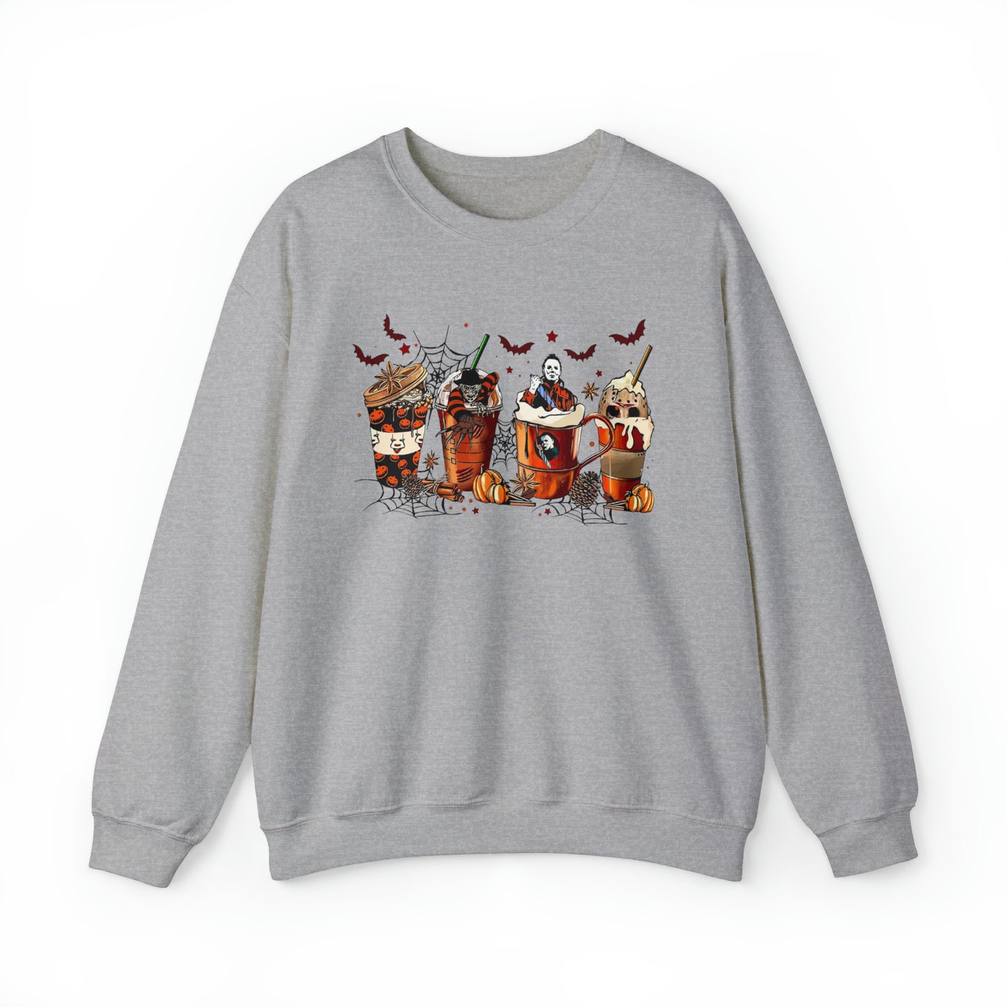 Halloween Coffee Lover Sweatshirt Unisex Heavy Blend™ Crewneck Sweatshirt