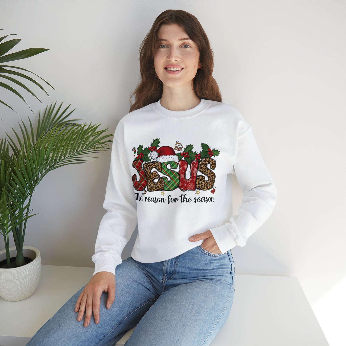 Jesus The Reason For The Season Unisex Heavy Blend™ Crewneck Sweatshirt