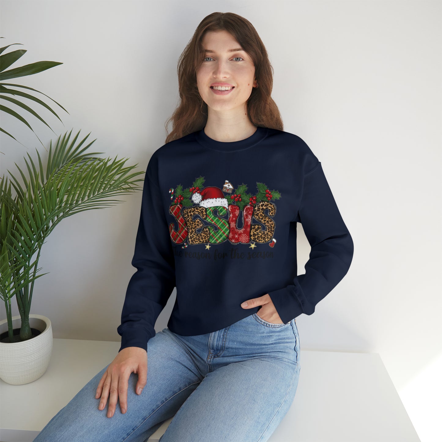 Jesus The Reason For The Season Unisex Heavy Blend™ Crewneck Sweatshirt