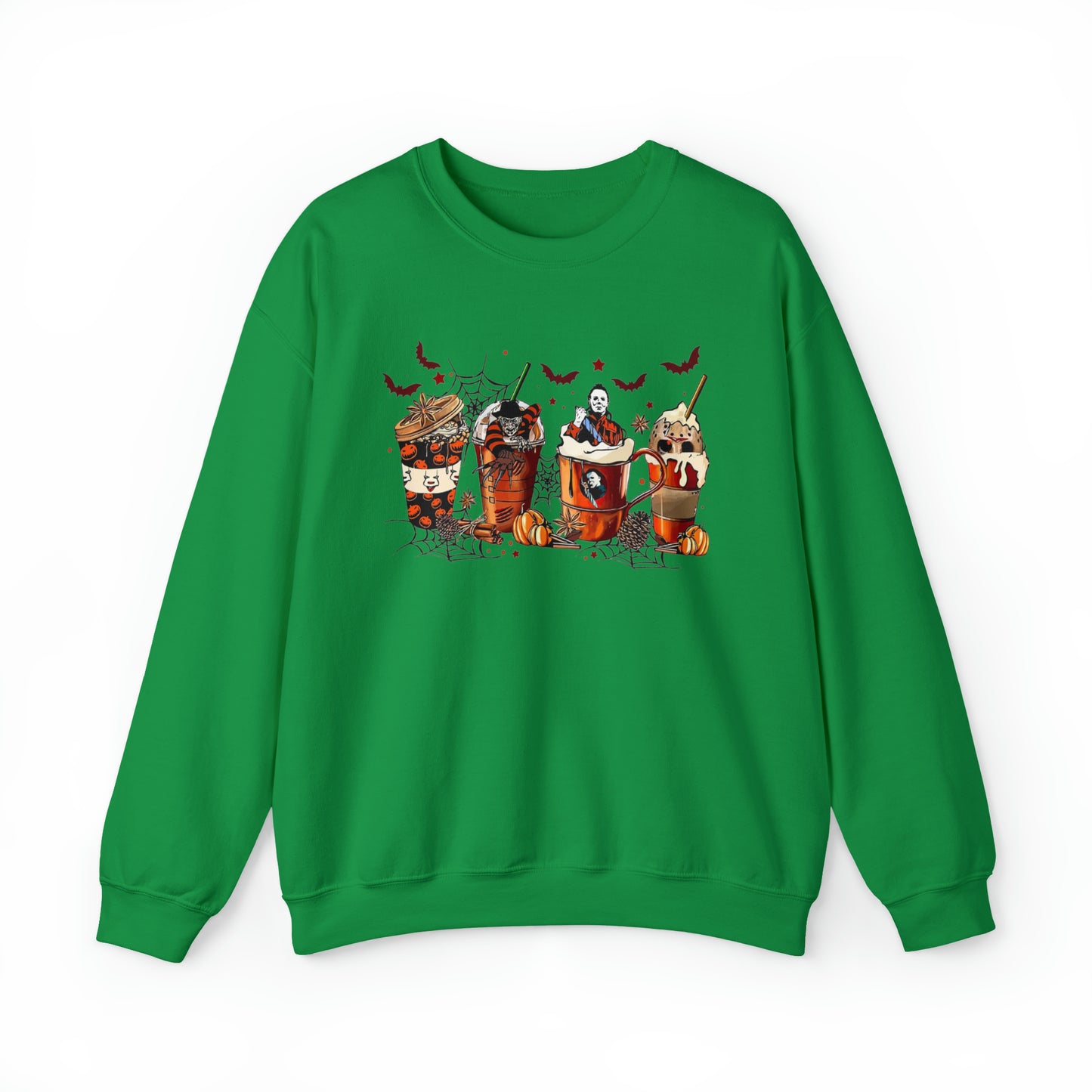 Halloween Coffee Lover Sweatshirt Unisex Heavy Blend™ Crewneck Sweatshirt