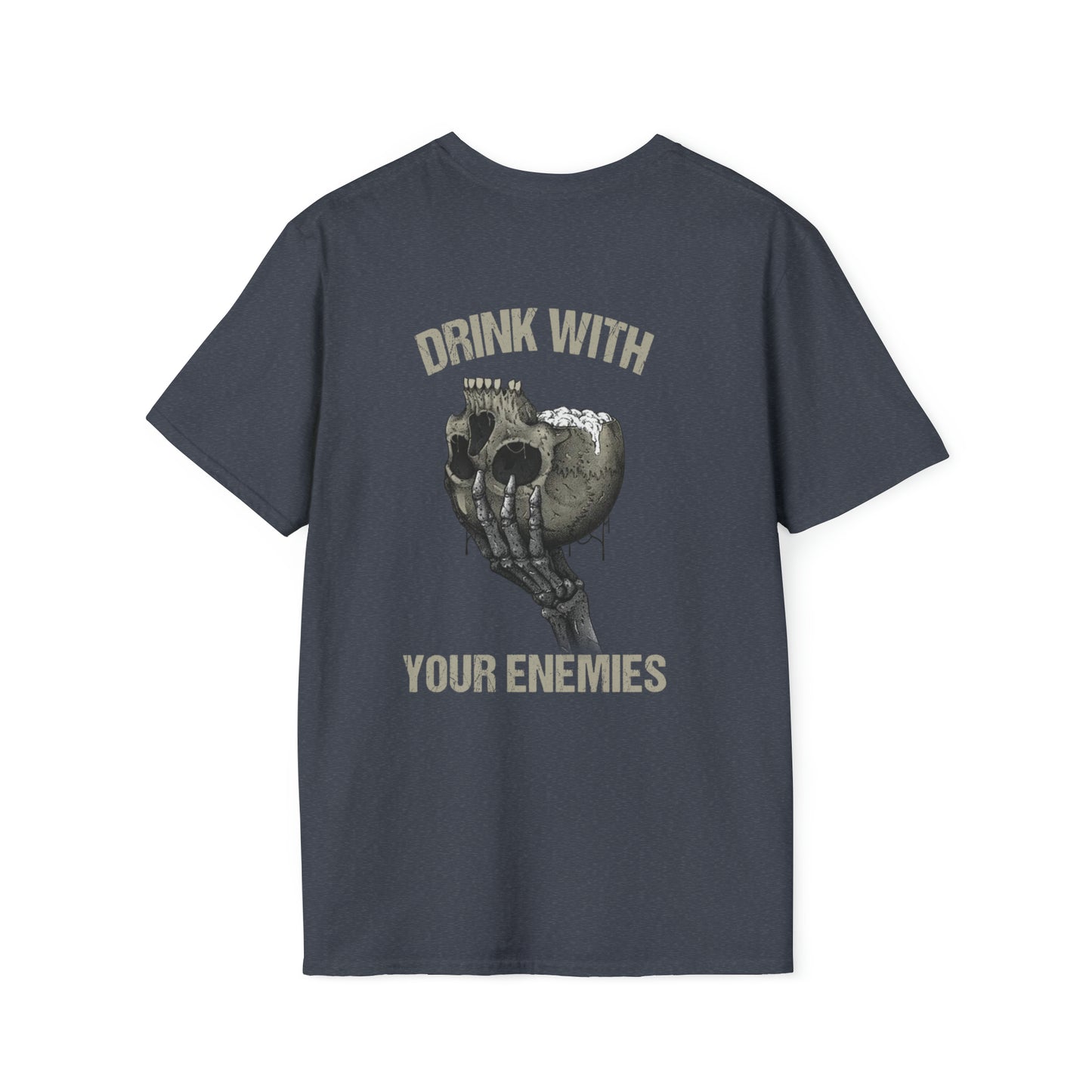 Drink With Your Enemies Skull Unisex Softstyle T-Shirt