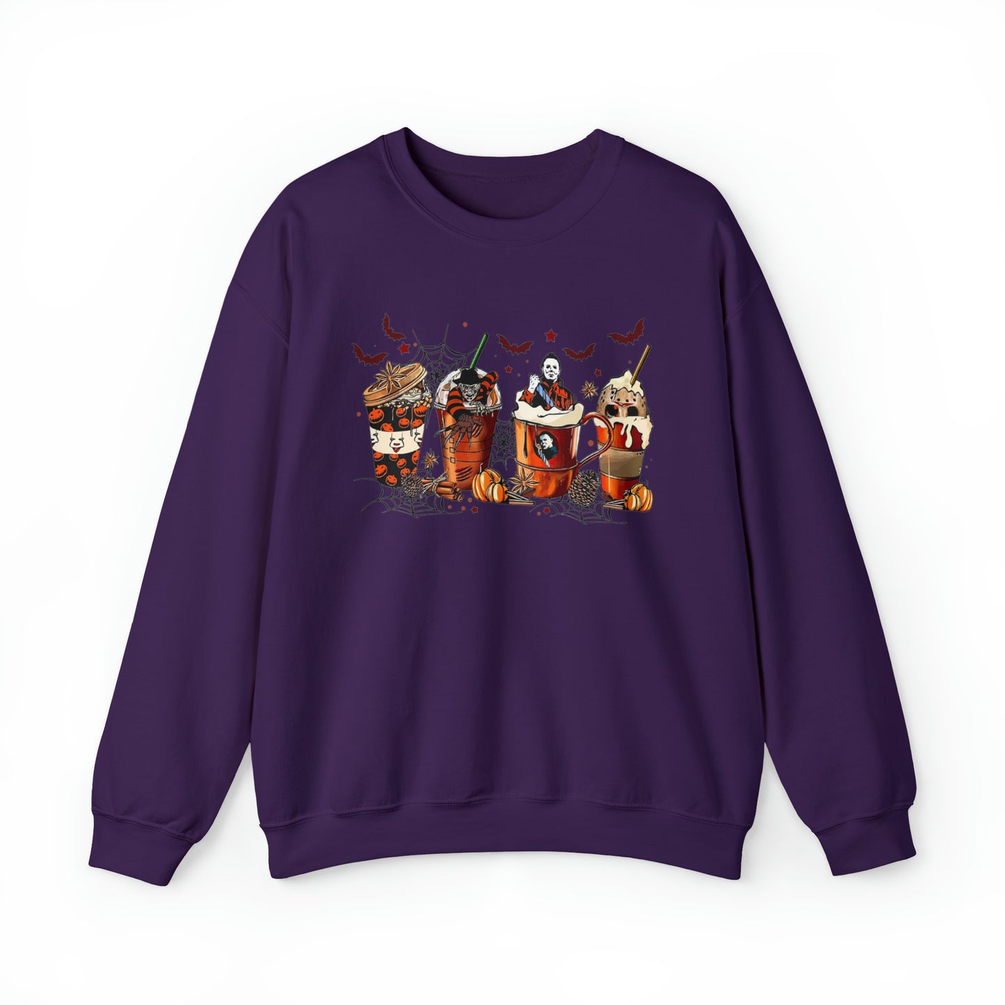 Halloween Coffee Lover Sweatshirt Unisex Heavy Blend™ Crewneck Sweatshirt