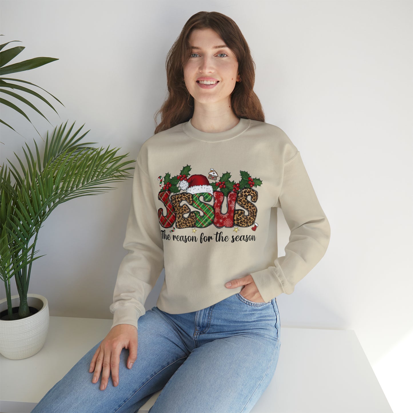 Jesus The Reason For The Season Unisex Heavy Blend™ Crewneck Sweatshirt