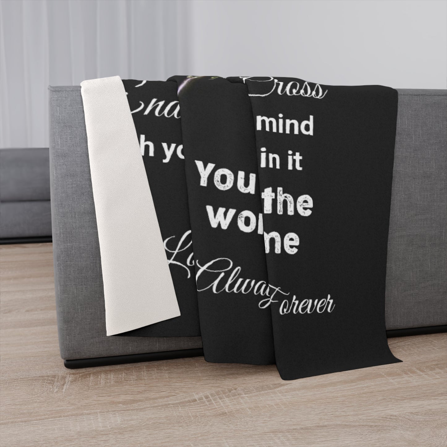 To My Baby Mother I Know The Distance Is Hard Sherpa Blanket