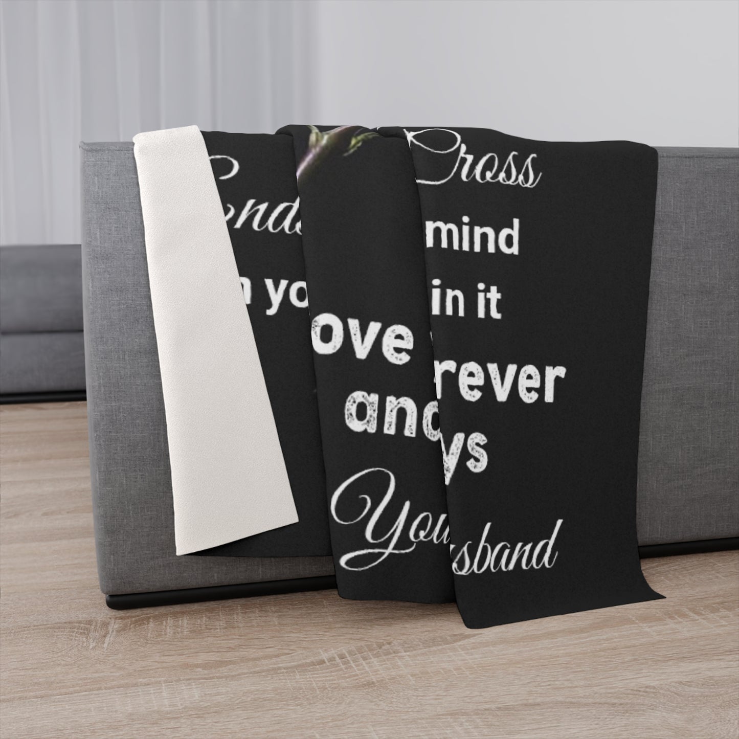 To My Wife I Know The Distance Personalized Sherpa Blanket 50" x 60"