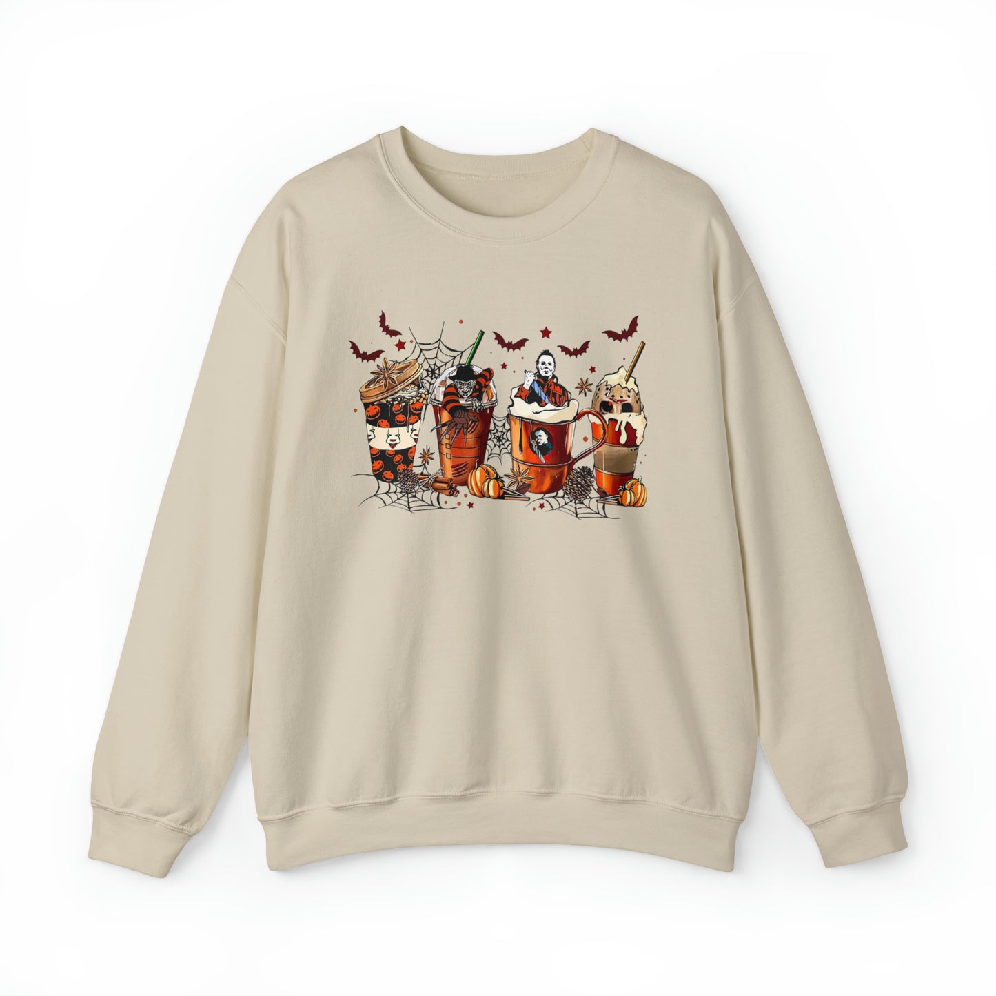 Halloween Coffee Lover Sweatshirt Unisex Heavy Blend™ Crewneck Sweatshirt