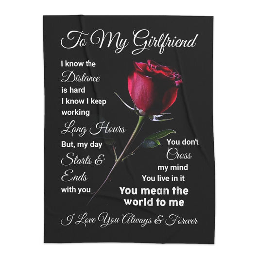 To My Girlfriend Sherpa Blanket