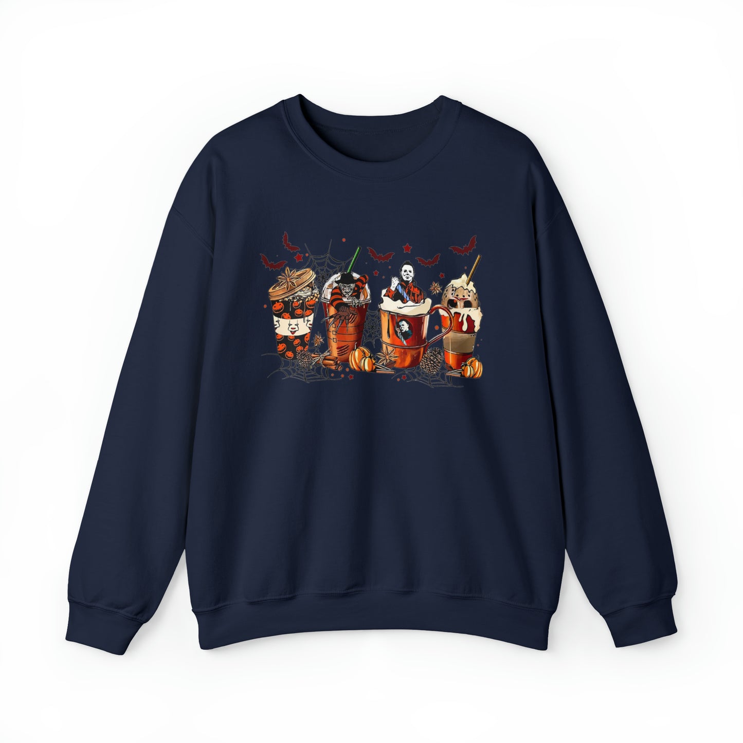 Halloween Coffee Lover Sweatshirt Unisex Heavy Blend™ Crewneck Sweatshirt