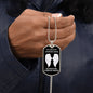 My Dad Is My Guardian Angel Dog Tag