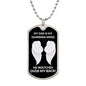 My Dad Is My Guardian Angel Dog Tag