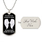 My Dad Is My Guardian Angel Dog Tag