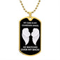 My Dad Is My Guardian Angel Dog Tag