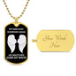 My Dad Is My Guardian Angel Dog Tag