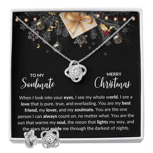 To My Soulmate When I Look Into Your Eyes Love Knot