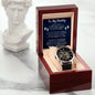 To My Daddy Men's Openwork Watch