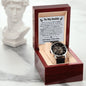 To My Daddy Men's Openwork Watch