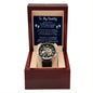 To My Daddy Men's Openwork Watch