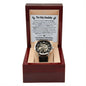 To My Daddy Men's Openwork Watch