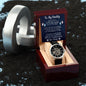 To My Daddy Men's Openwork Watch