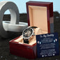 To My Daddy Men's Openwork Watch