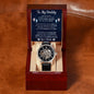 To My Daddy Men's Openwork Watch