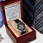 To My Daddy Men's Openwork Watch