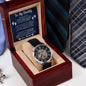 To My Daddy Men's Openwork Watch