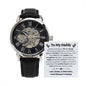 To My Daddy Men's Openwork Watch