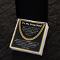 To My Step Dad Cuban Link Chain
