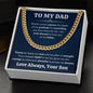 To My Dad Cuban Link Chain