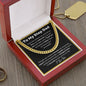 To My Step Dad Cuban Link Chain