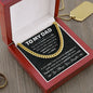 To My Dad Cuban Link Chain