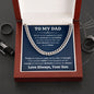 To My Dad Cuban Link Chain