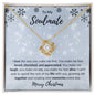To My Soulmate I Love The Way You Make Me Feel Love Knot Necklace