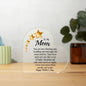 Mom You Are My Shining Star Printed Heart Shaped Acrylic Plaque