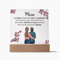 My Heart Is Filled With Love And Gratitude Square Acrylic Plaque