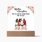 Mother And Daughter  From The Start Best Friends Forever  Square Acrylic Plaque
