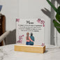 My Heart Is Filled With Love And Gratitude Square Acrylic Plaque