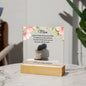 MOTHERS'S DAY GIFT My Heart Is Filled With Love Square Acrylic Plaque!