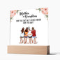 Mother And Daughter  From The Start Best Friends Forever  Square Acrylic Plaque