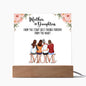 Mother And Daughter  From The Start Best Friends Forever  Square Acrylic Plaque
